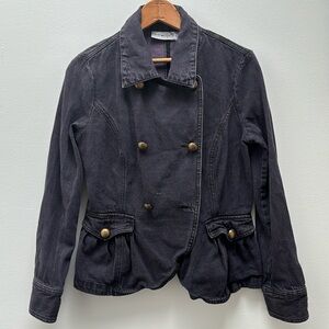 Jeanology Collection Black Denim Jacket
